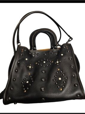 Coach Rogue Pebble Leather Multihandle
